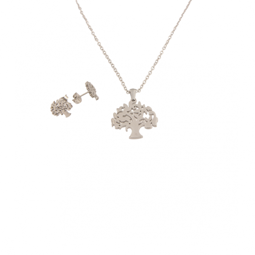 Komplet od nehrđajućeg čelika-ogrlice i naušnice