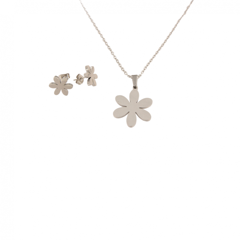 Komplet od nehrđajućeg čelika-ogrlice i naušnice