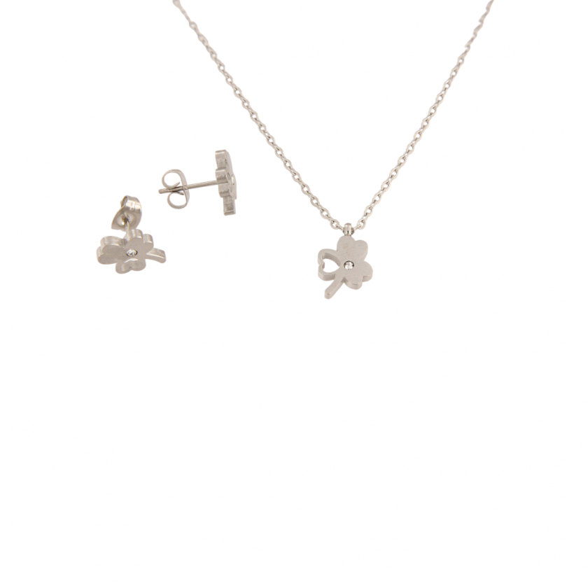 Komplet od nehrđajućeg čelika-ogrlice i naušnice