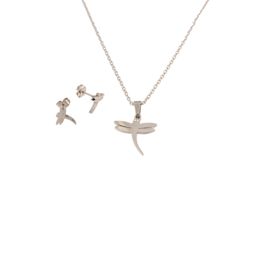 Komplet od nehrđajućeg čelika-ogrlice i naušnice