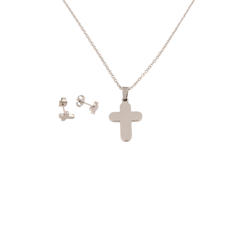 Komplet od nehrđajućeg čelika-ogrlice i naušnice