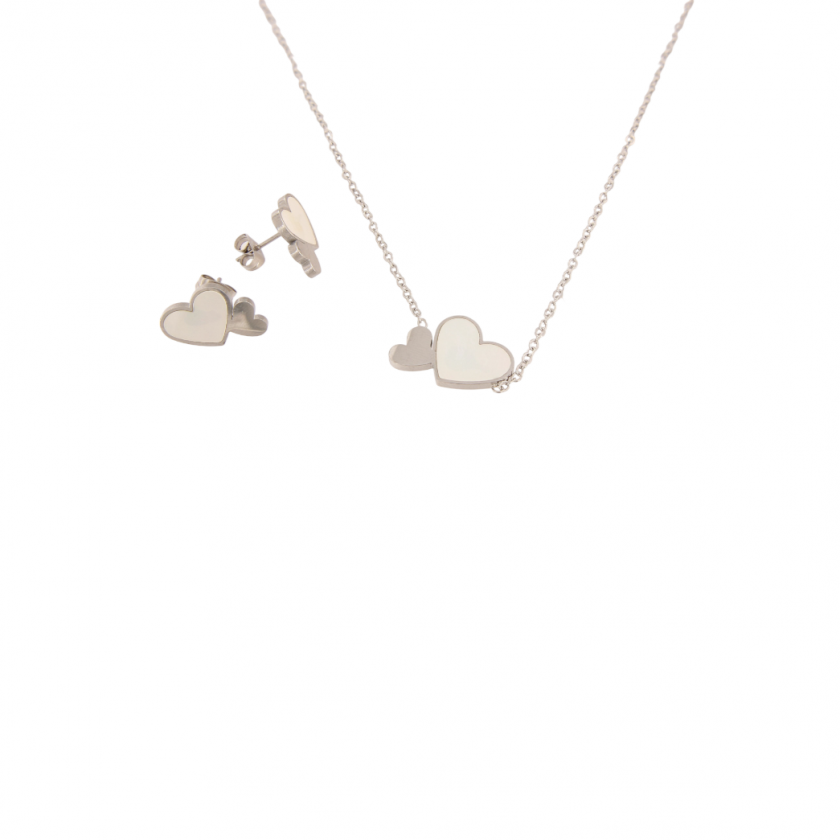 Komplet od nehrđajućeg čelika-ogrlice i naušnice