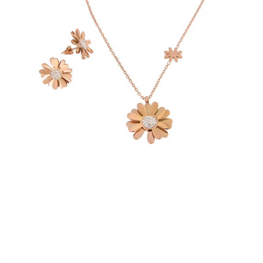 Komplet od nehrđajućeg čelika-ogrlice i naušnice