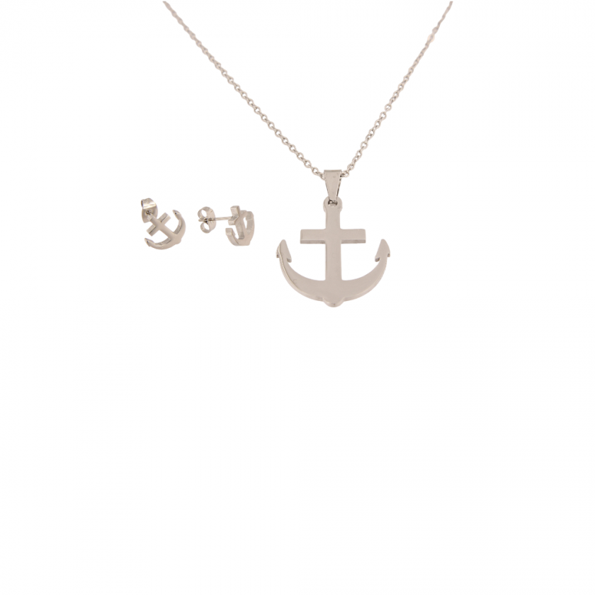 Komplet od nehrđajućeg čelika-ogrlice i naušnice