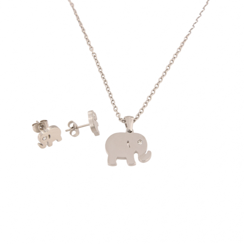 Komplet od nehrđajućeg čelika-ogrlice i naušnice