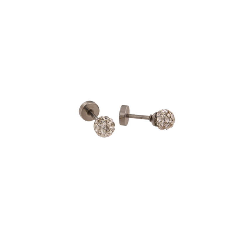 Naušnice od nehrđajućeg čelika sa cirkonom